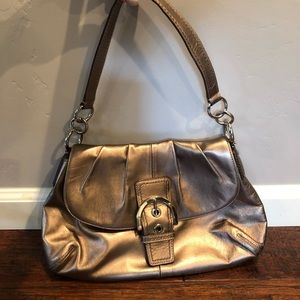 Gold Coach Handbag